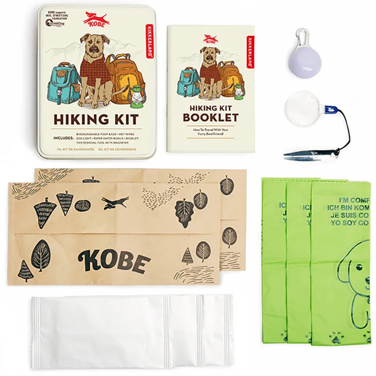Kikkerland Kobe Hiking Kit Hunde-Wandeset in Dose