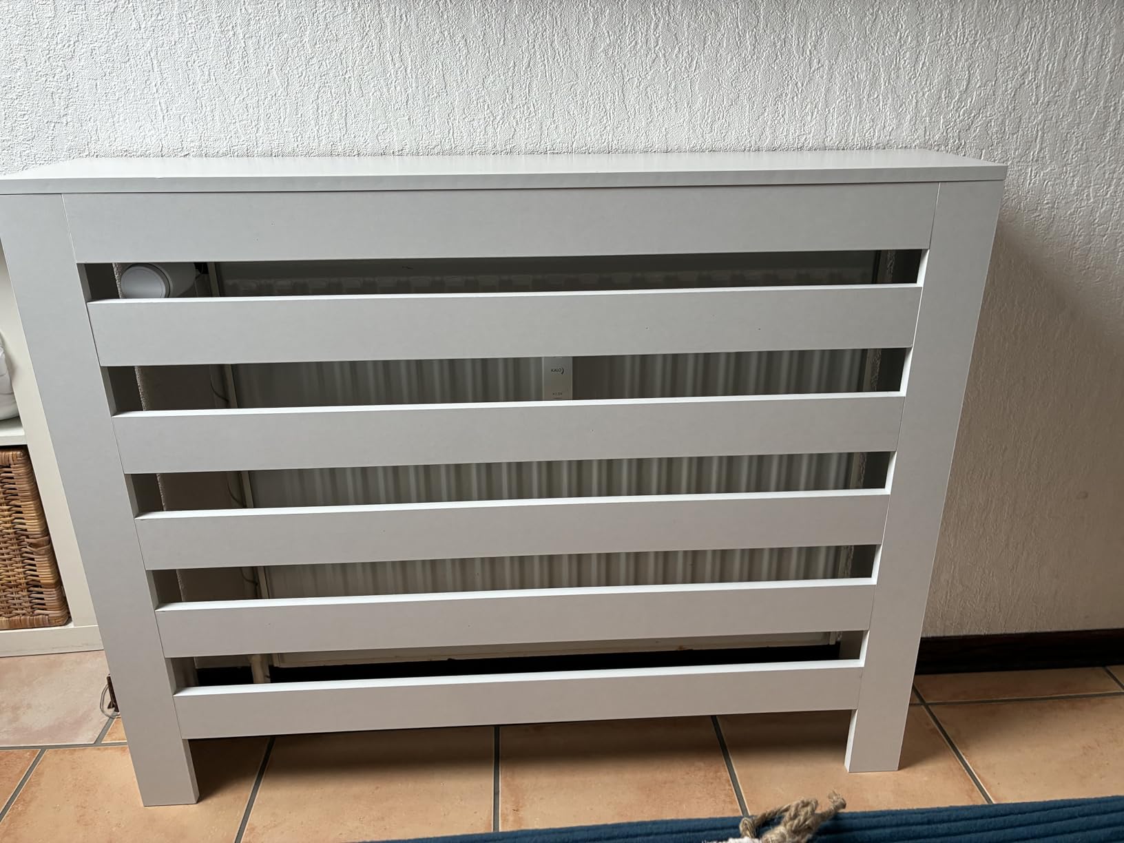 vidaXL Heimwerkerbedarf Heizkörperverkleidung 78x20x82 weiß Holz
