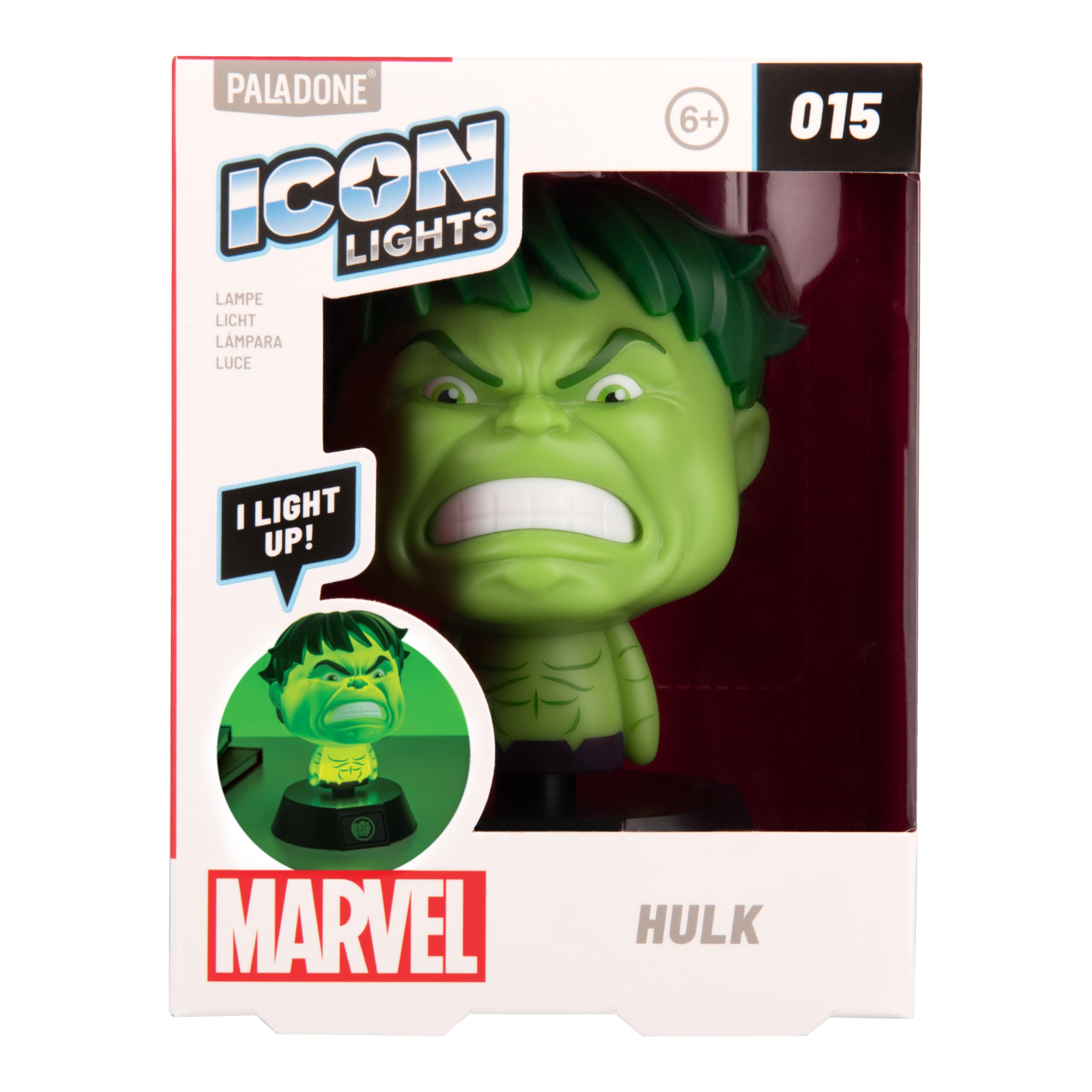 Paladone Marvel Hulk Icon Light LED Lampe 11 cm
