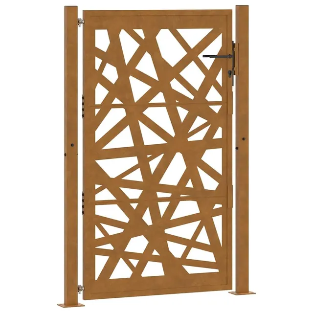 vidaXL Heim & Garten Gartentor 100x150 cm Cortenstahl Braun