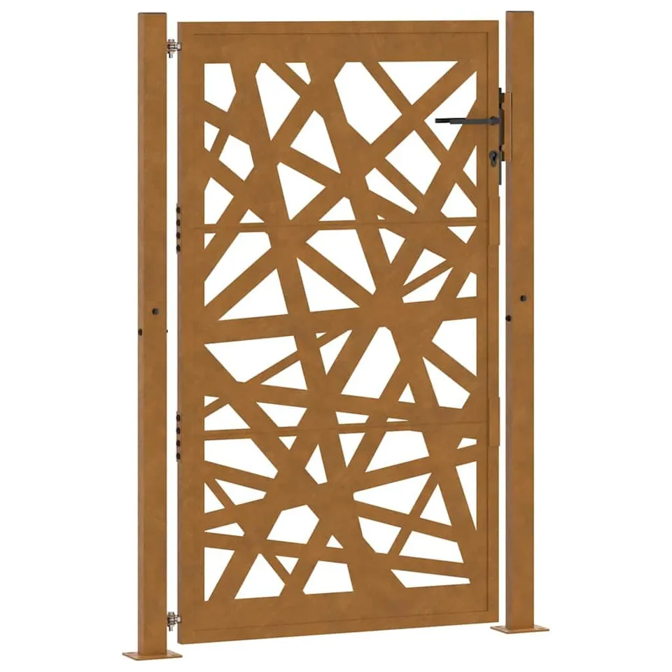 vidaXL Heim & Garten Gartentor 100x150 cm Cortenstahl Braun