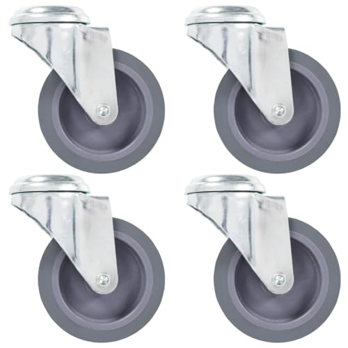 vidaXL Lenkrollen 75 mm Möbelrollen 4er-Set 180 kg