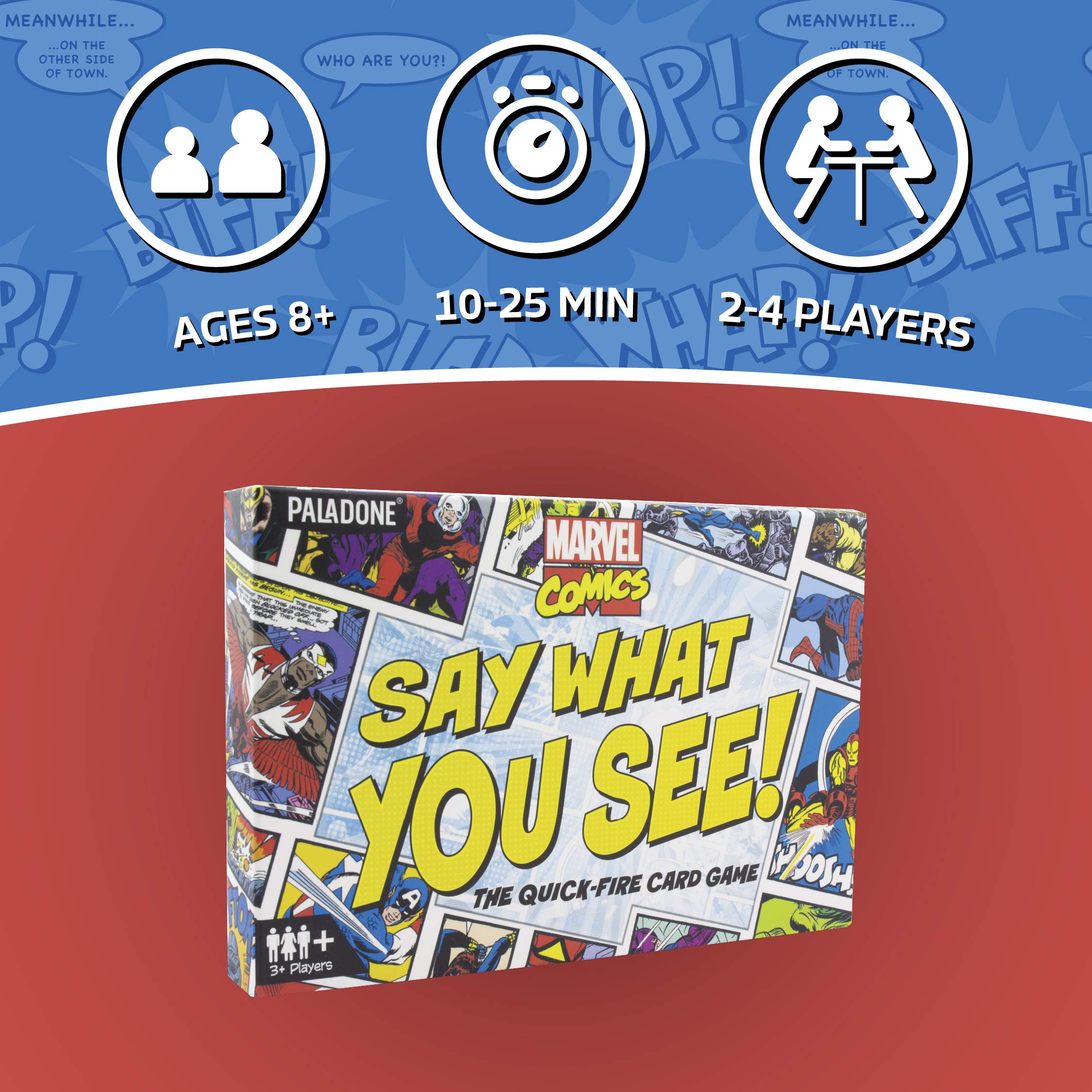 Paladone Say What You See Marvel Kartenspiel 79 Karten Ratespiel