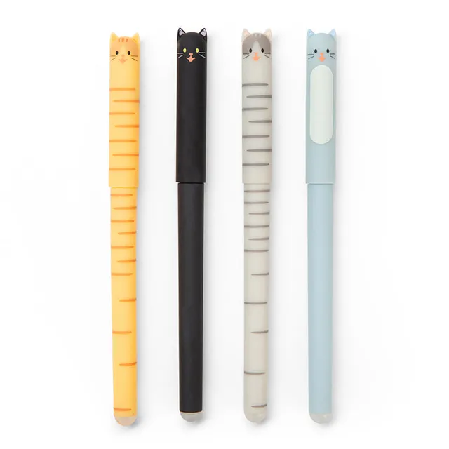 Kikkerland Cat Erasable Gel Pens Gelstift Katze radierbar