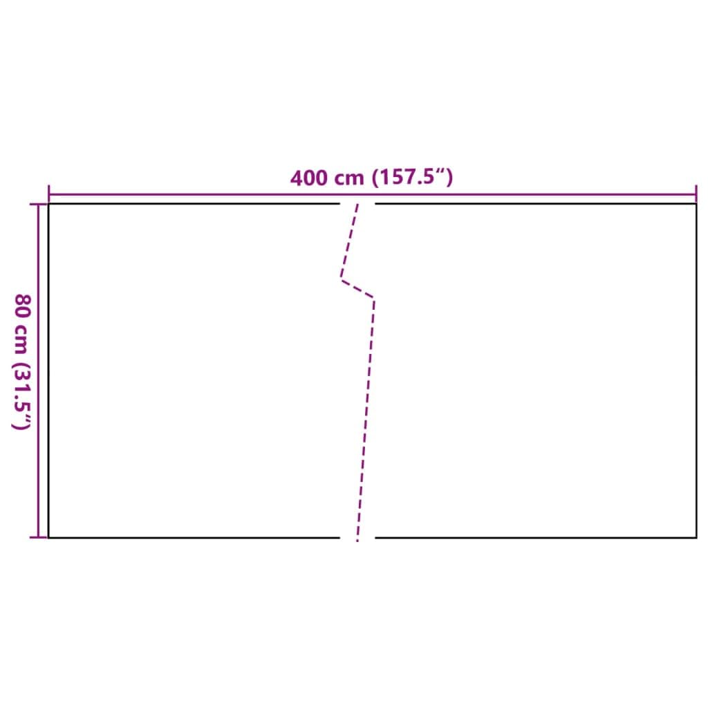 vidaXL Balkon-Sichtschutz Anthrazit 400x80cm PE Rattan-Optik