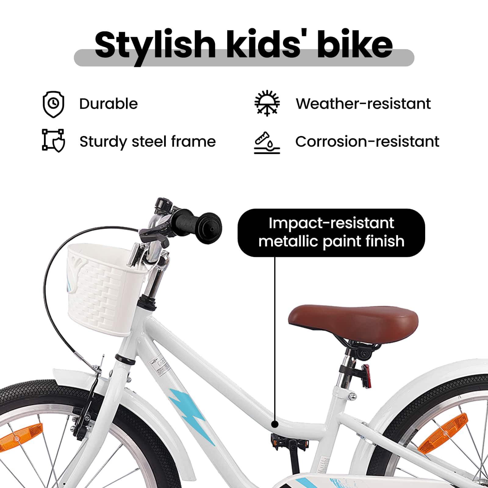 vidaXL Sport Kinderfahrrad Stahlrahmen verstellbar Sattel