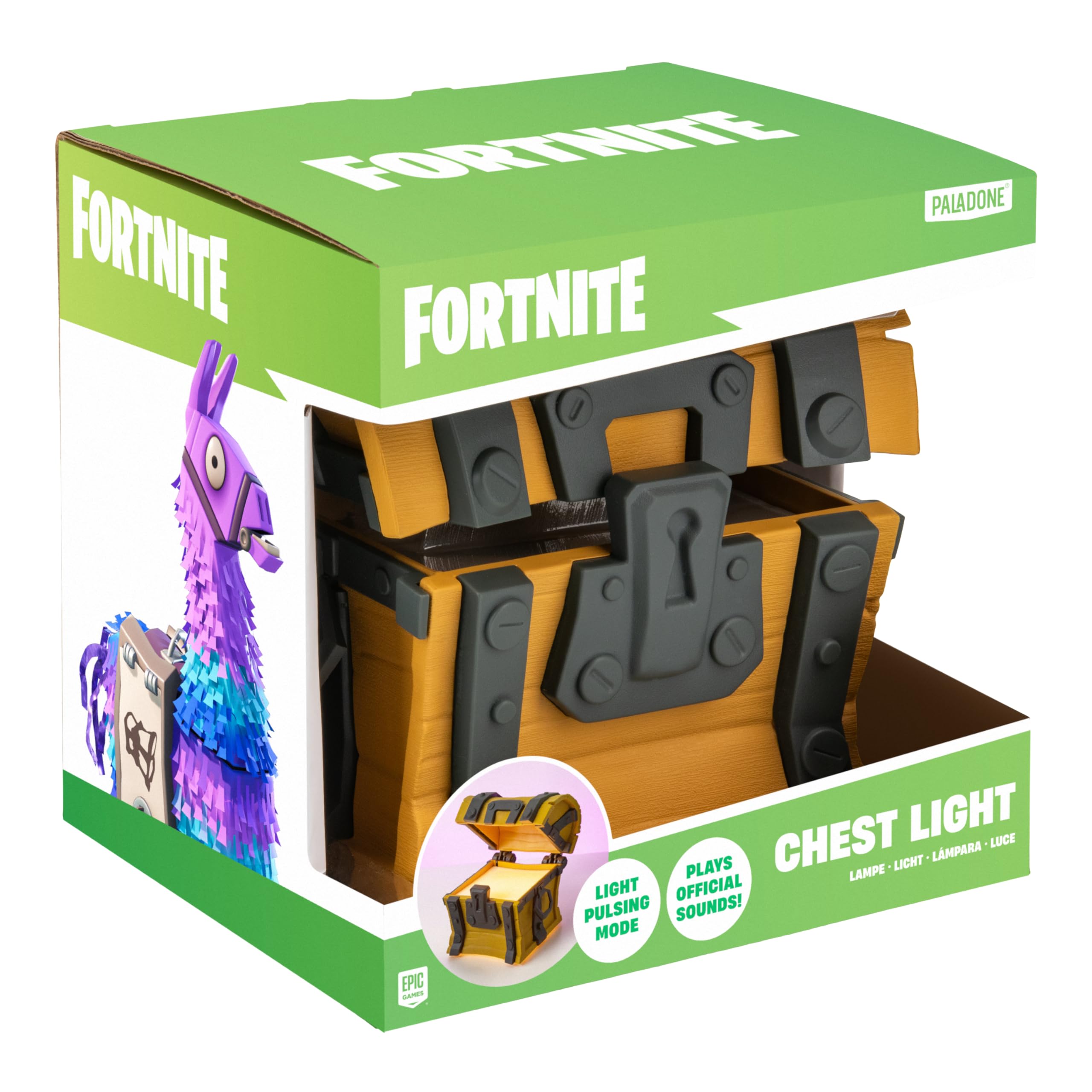 Paladone Lighting Fortnite Truhen-Licht mit Sound batteriebetrieben