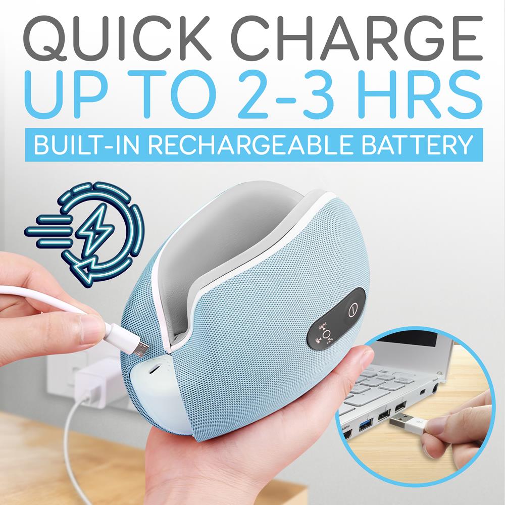 Serenelife Massage Augenmassagegerät mit Wärme Bluetooth