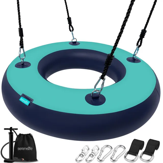 Serenelife Outdoor Swing Reifenschaukel aufblasbar 360°