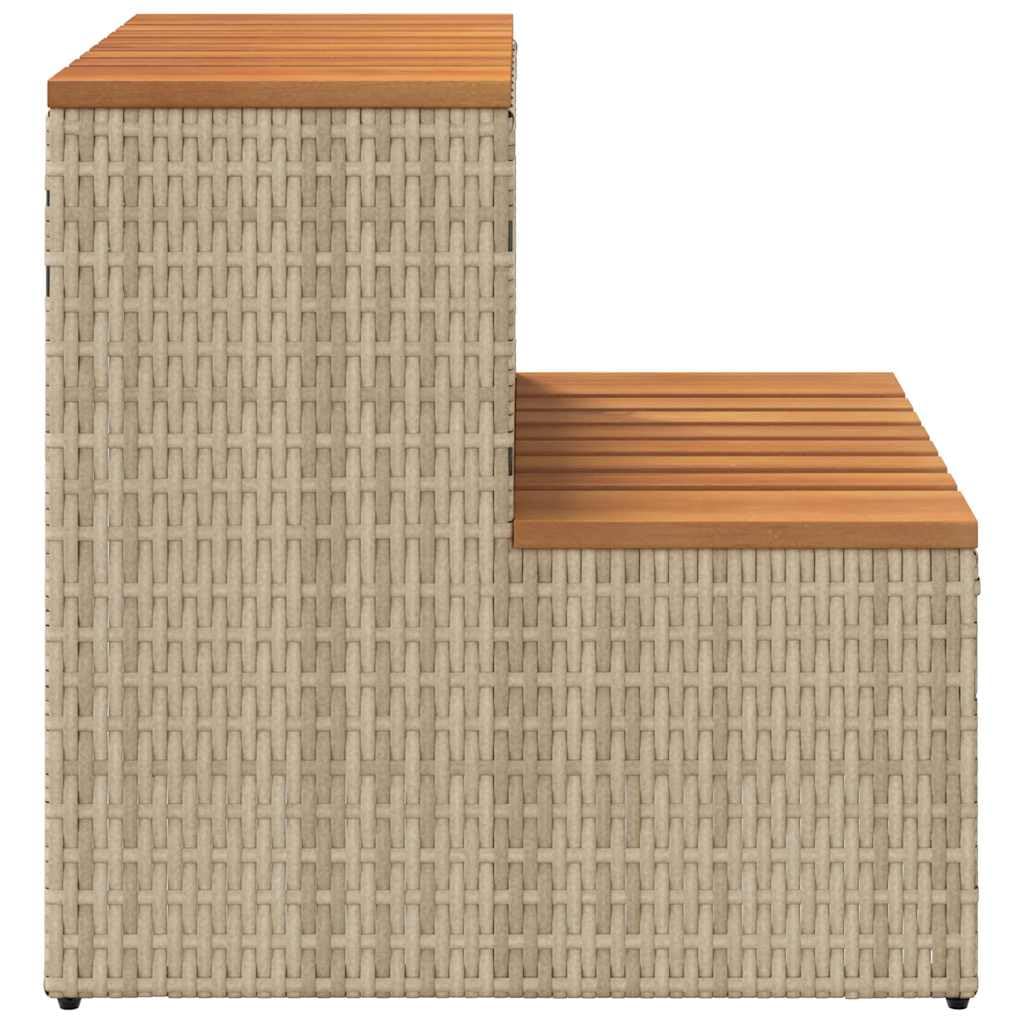 vidaXL Heim & Garten Whirlpooltreppe Beige 50 cm 2-stufig