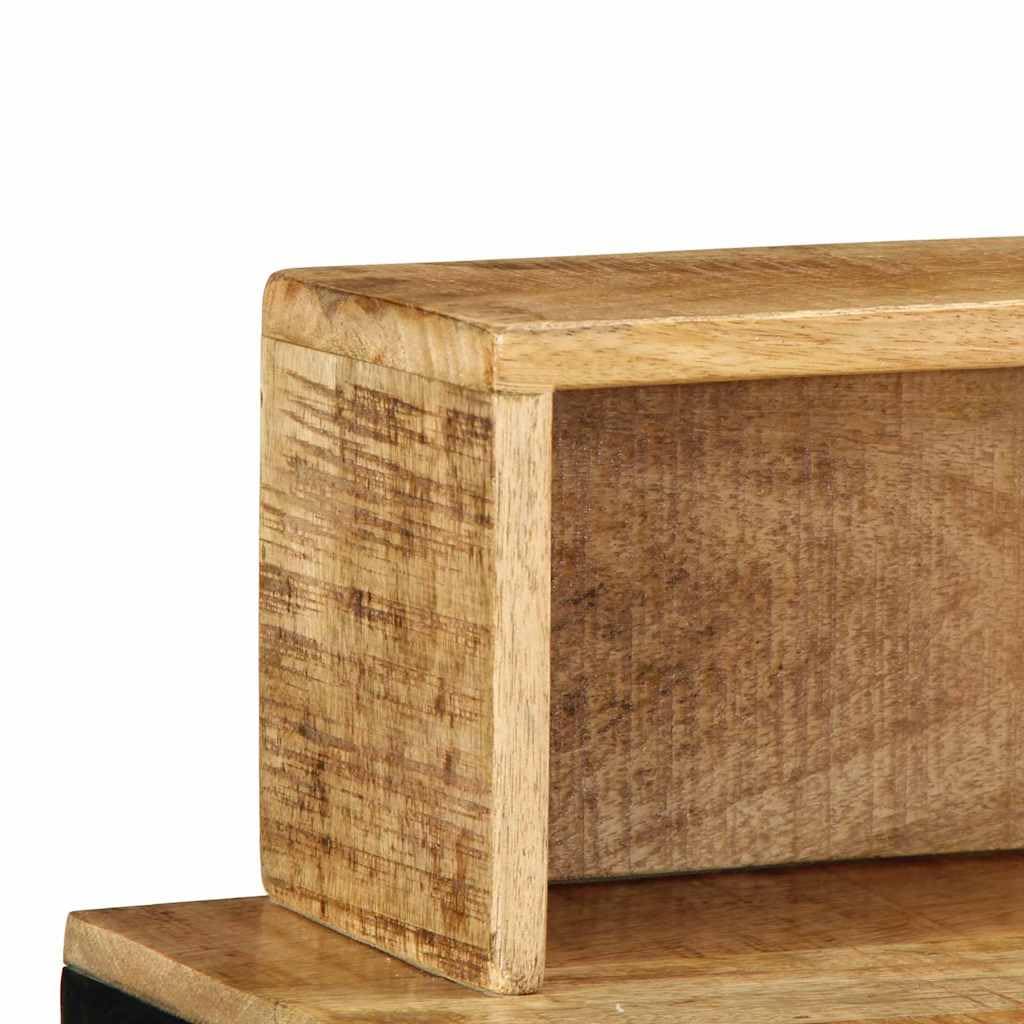 vidaXL Möbel Konsolentisch Braun 100 cm Massivholz