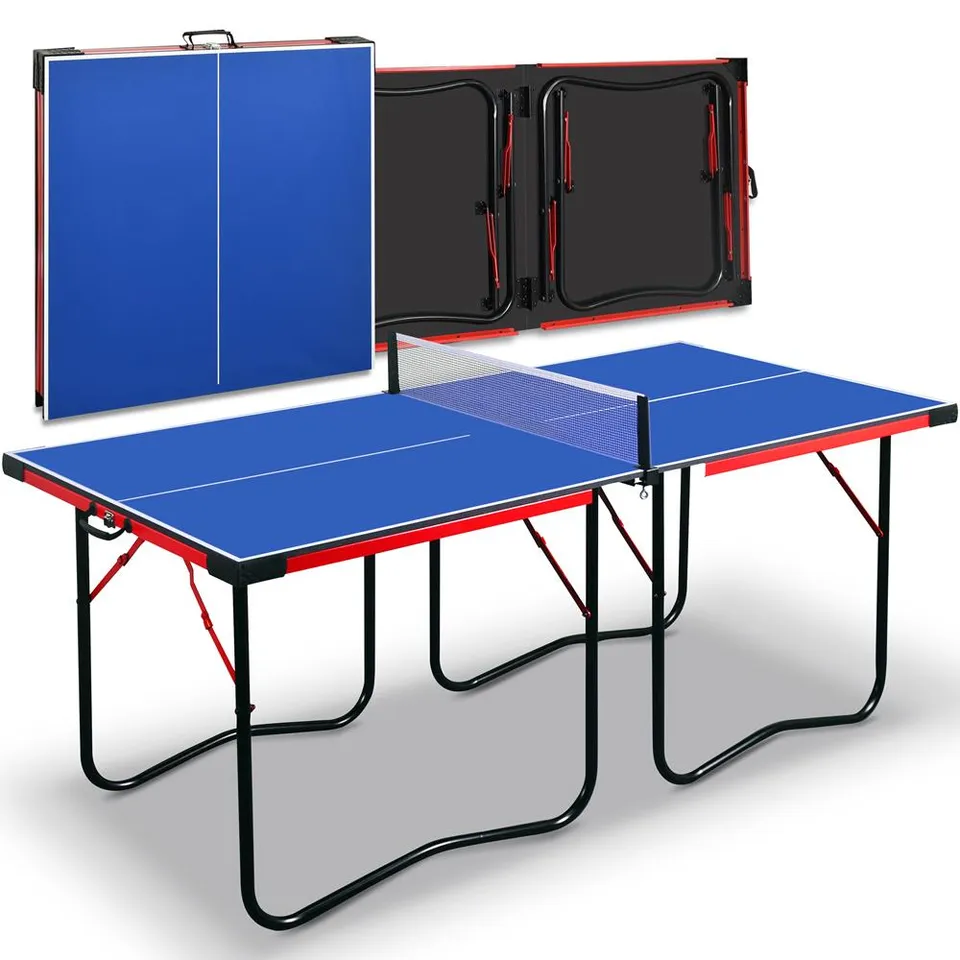 Serenelife Game Tables Tischtennisplatte 6x3 Blau klappbar