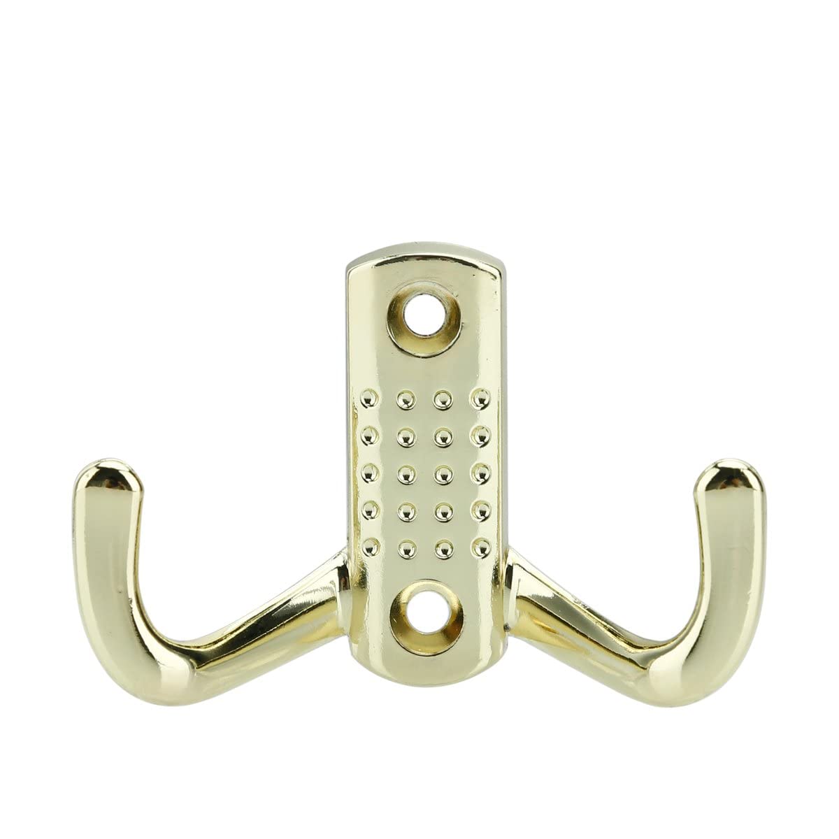 Intirilife Doppel Garderobenhaken Gold Metall 5,5x7,5 cm