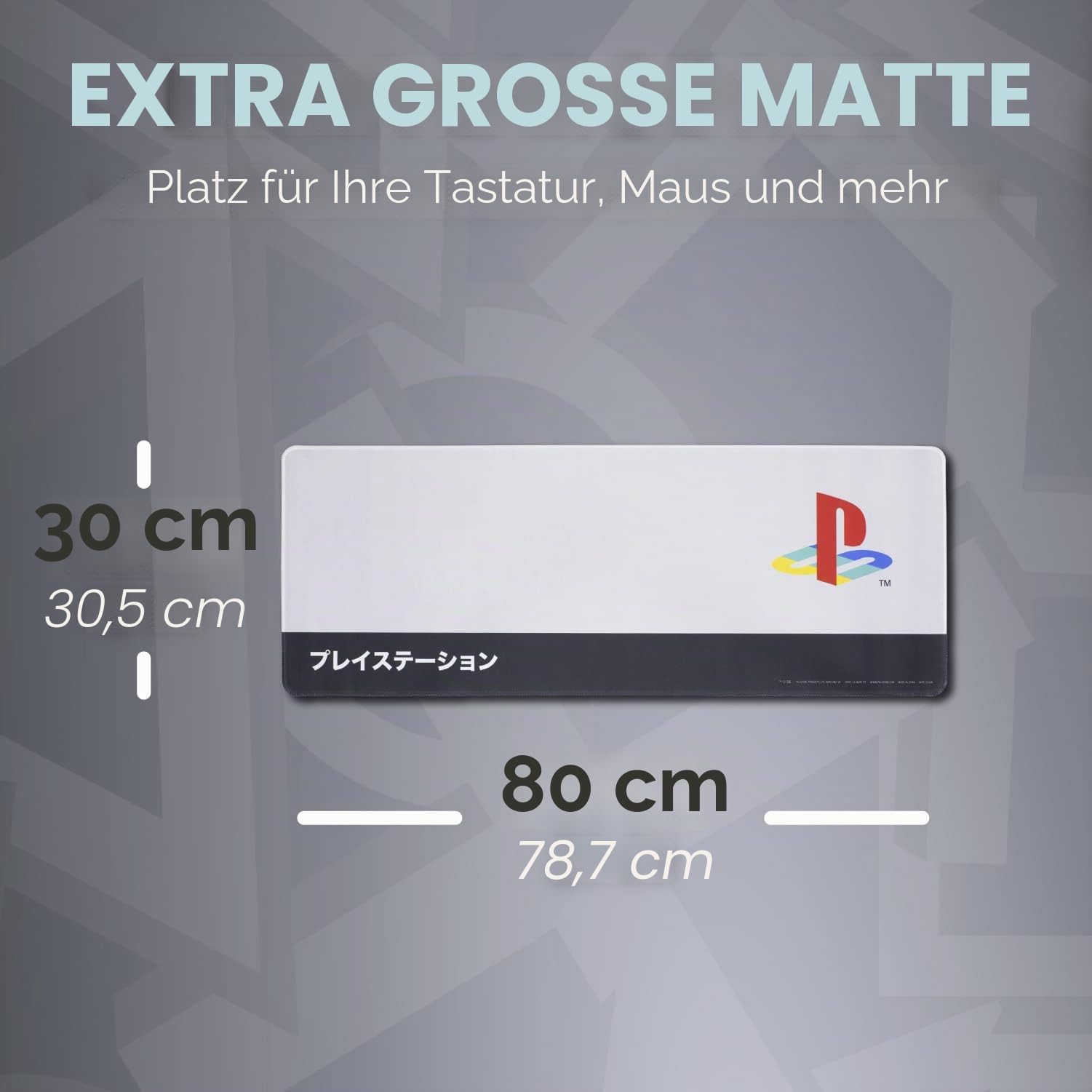 Paladone PlayStation Heritage Tischmatte 30x80 Mauspad