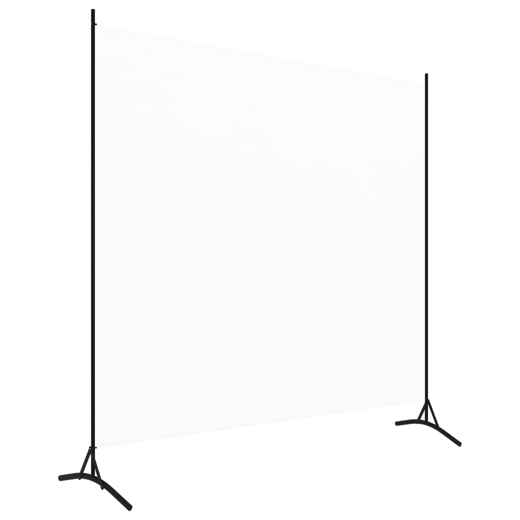 vidaXL Heim & Garten Raumteiler 175x180 cm cream Stoff