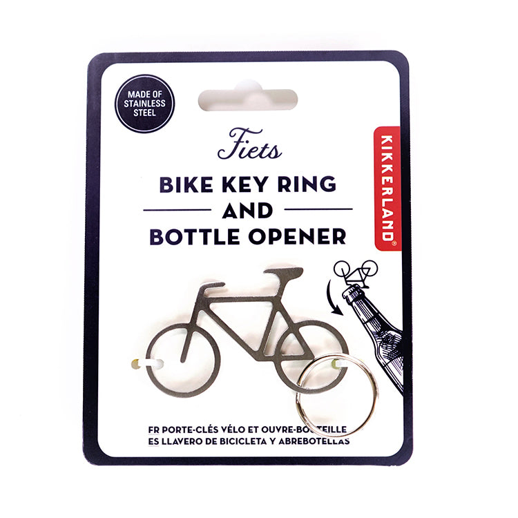 Kikkerland Fiets Schlüsselanhänger Flaschenöffner Fahrrad Stahl