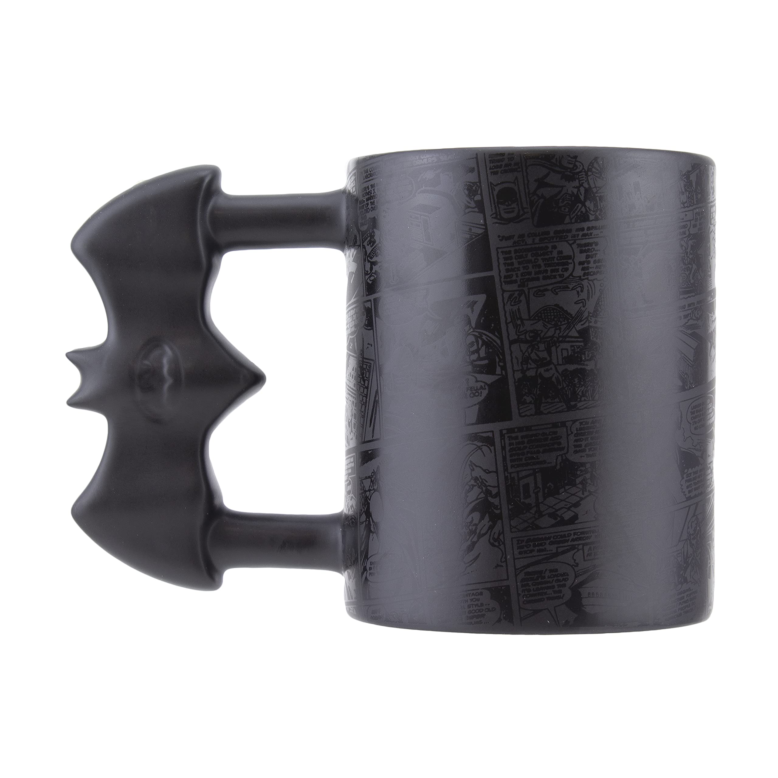 Paladone Drinkware Batman Becher Modern Batarang-Griff 450 ml schwarz