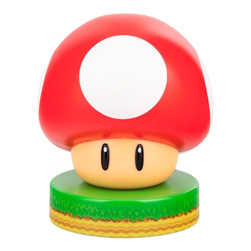Paladone Lighting Super Mario Mushroom Icon Light Pilz Lampe 10 cm