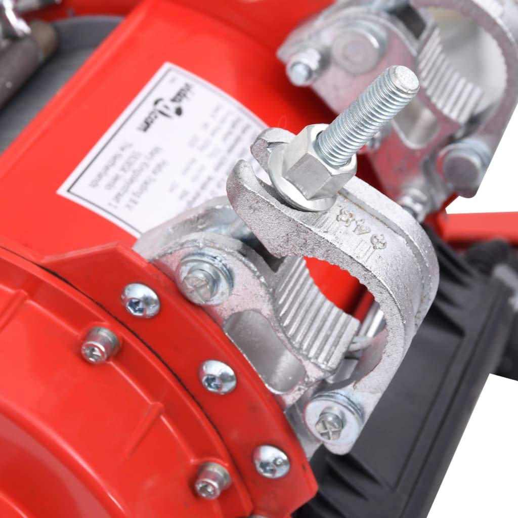 vidaXL Elektrisches Hebezeug Seilzug 500 kg 230 V Stahl Rot