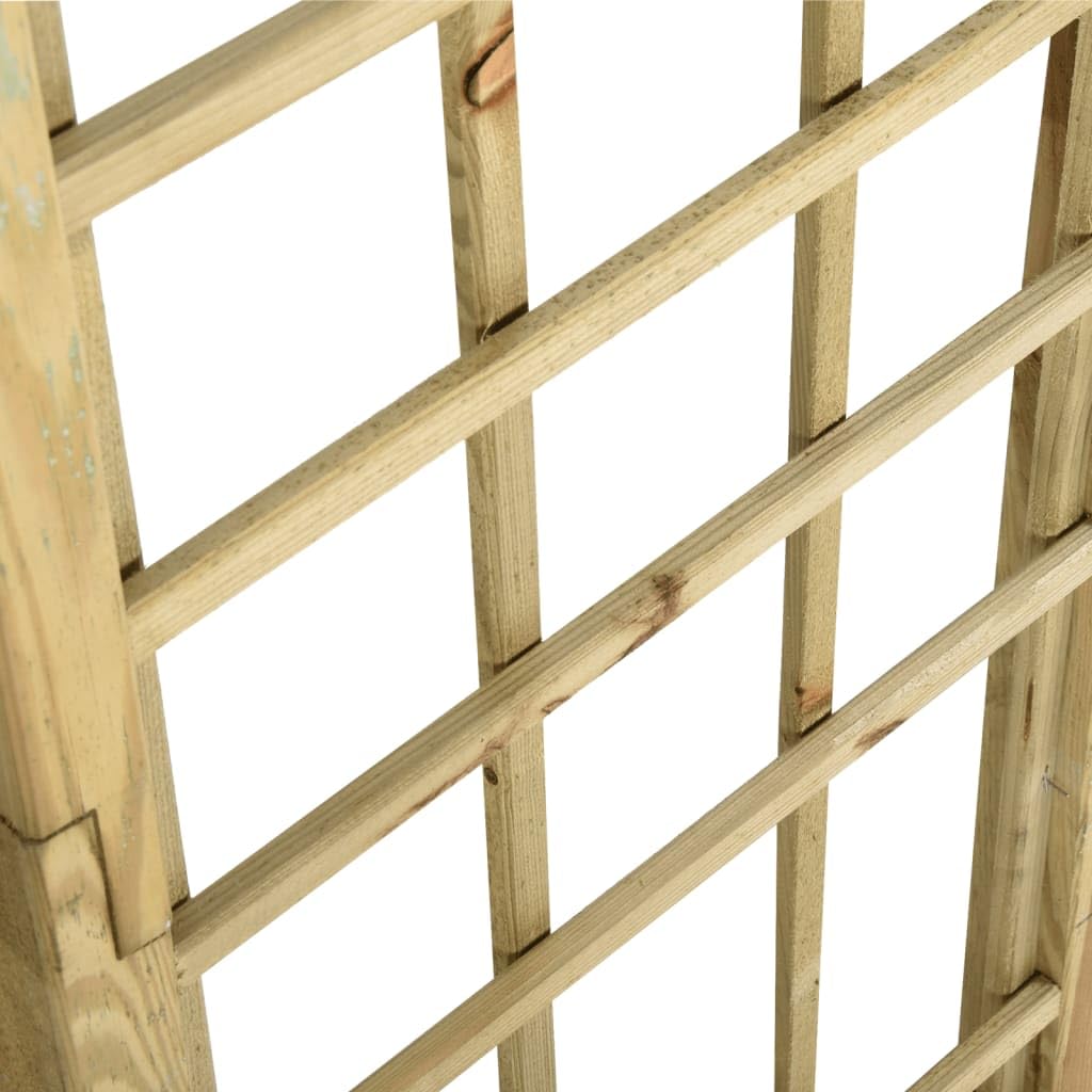 vidaXL Heim & Garten Rosenbogen Kiefer grün 130x215 cm