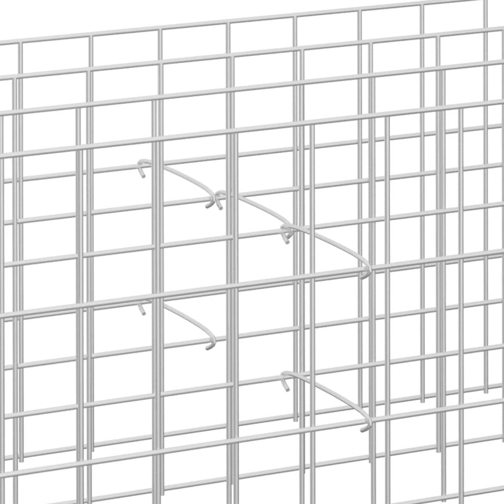 vidaXL Heim & Garten Gabionen Distanzhalter 30 cm 100 Stk verzinkt