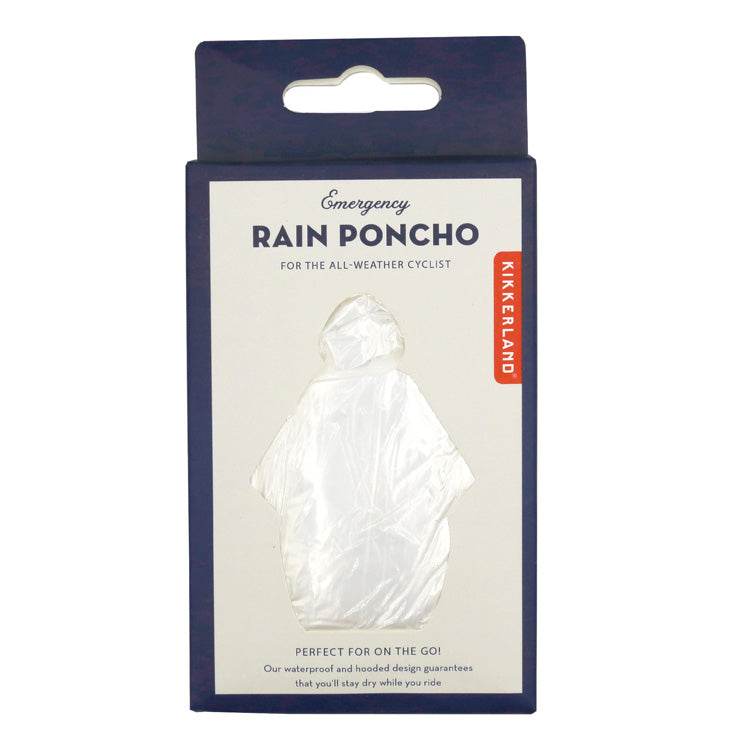 Kikkerland Emergency Rain Poncho Einweg onesize faltbar