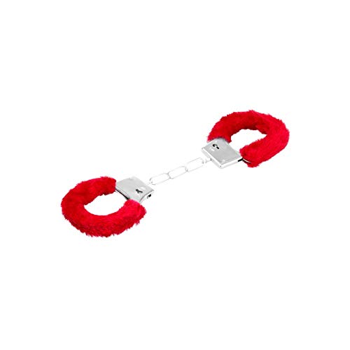 EIS BDSM Metall Handschellen Plüsch rosa Fesseln
