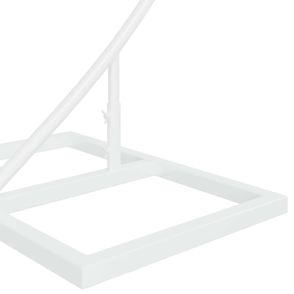 vidaXL Heim & Garten Hochzeitsbogen Weiß 220 cm Stahl rund