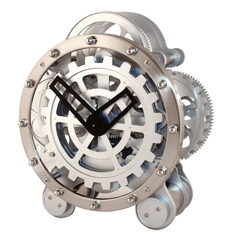 Kikkerland Gear Clock Wanduhr Zahnräder Steampunk D-Batterie