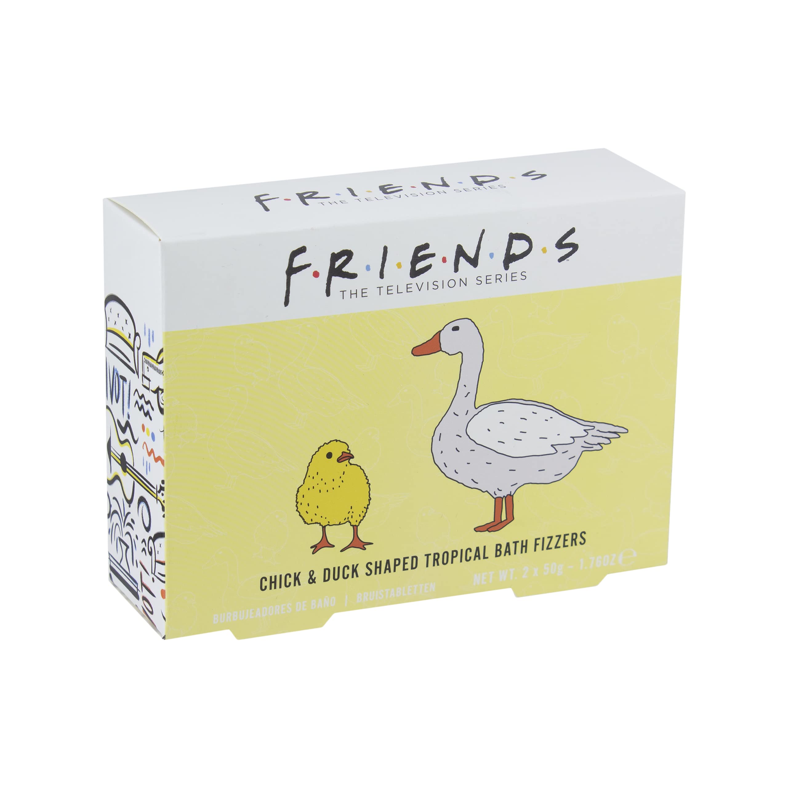 Paladone Friends Badebomben Chick Duck Tropical 2er
