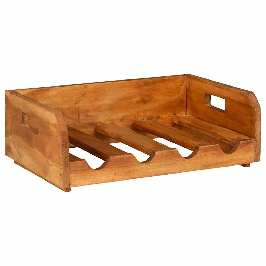 vidaXL Möbel Weinregal Altholz 4er-Set 16 Flaschen Massivholz