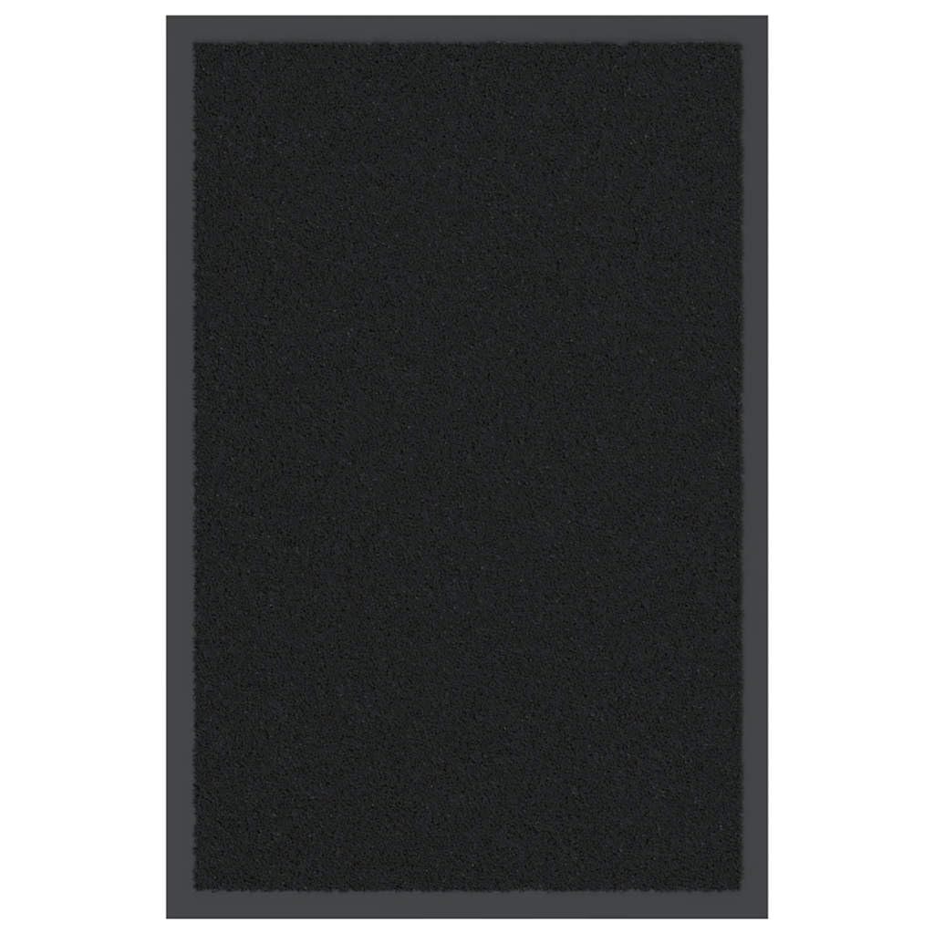 vidaXL Heim & Garten Fußmatte Schwarz 40x60 cm Polypropylen