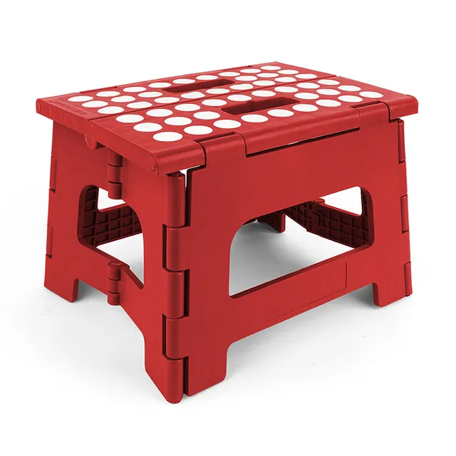 Kikkerland Home Rhino II Tritthocker Rot klappbar