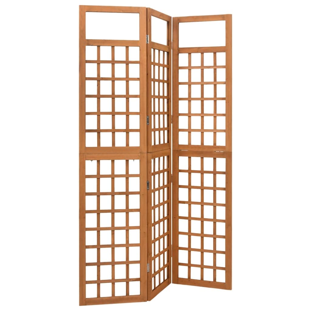 vidaXL Heim & Garten Paravent Spalier 121x180,5 cm Braun Holz