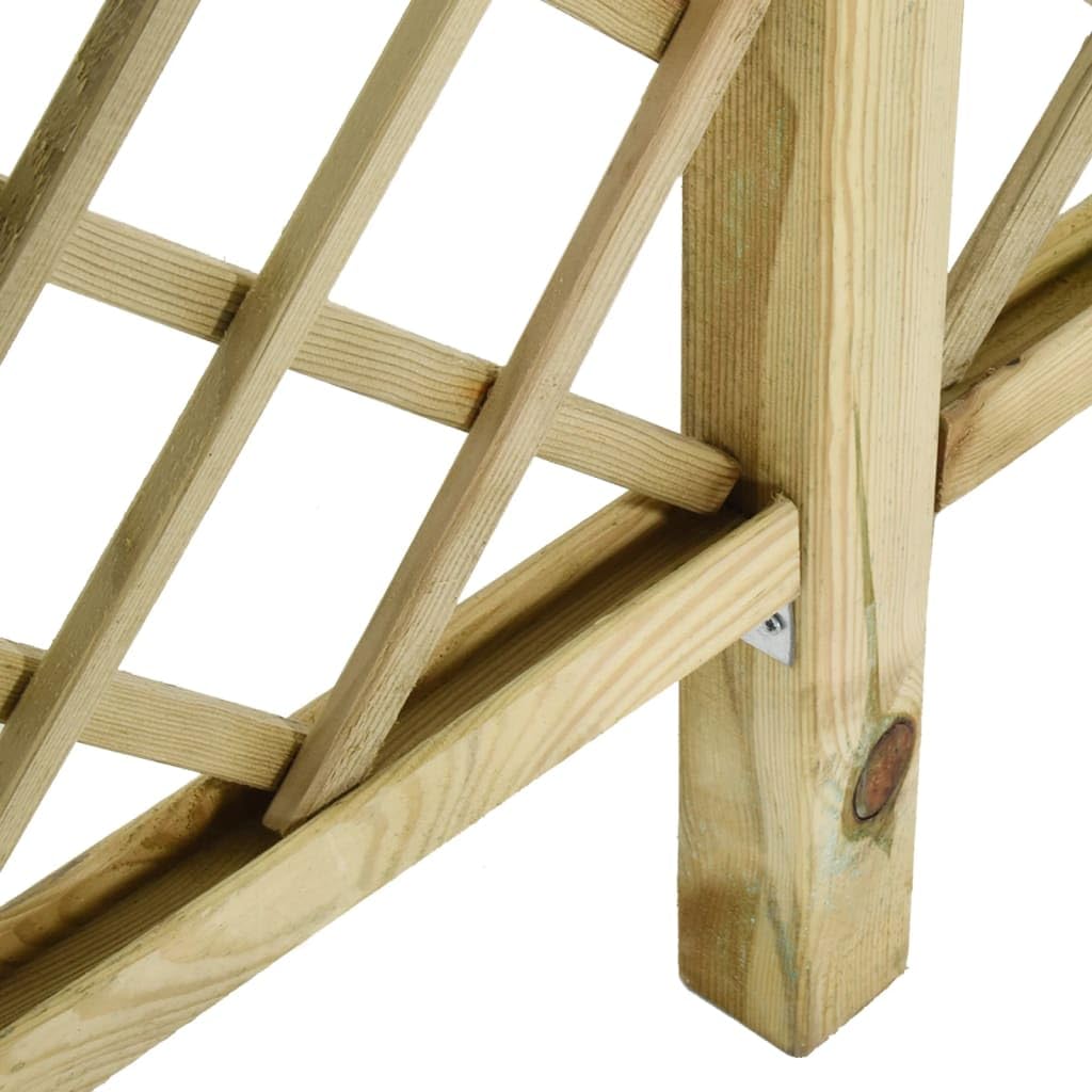 vidaXL Gitterzaun Rankgitter Kiefer Im prägniert 300x50x200cm Pergola