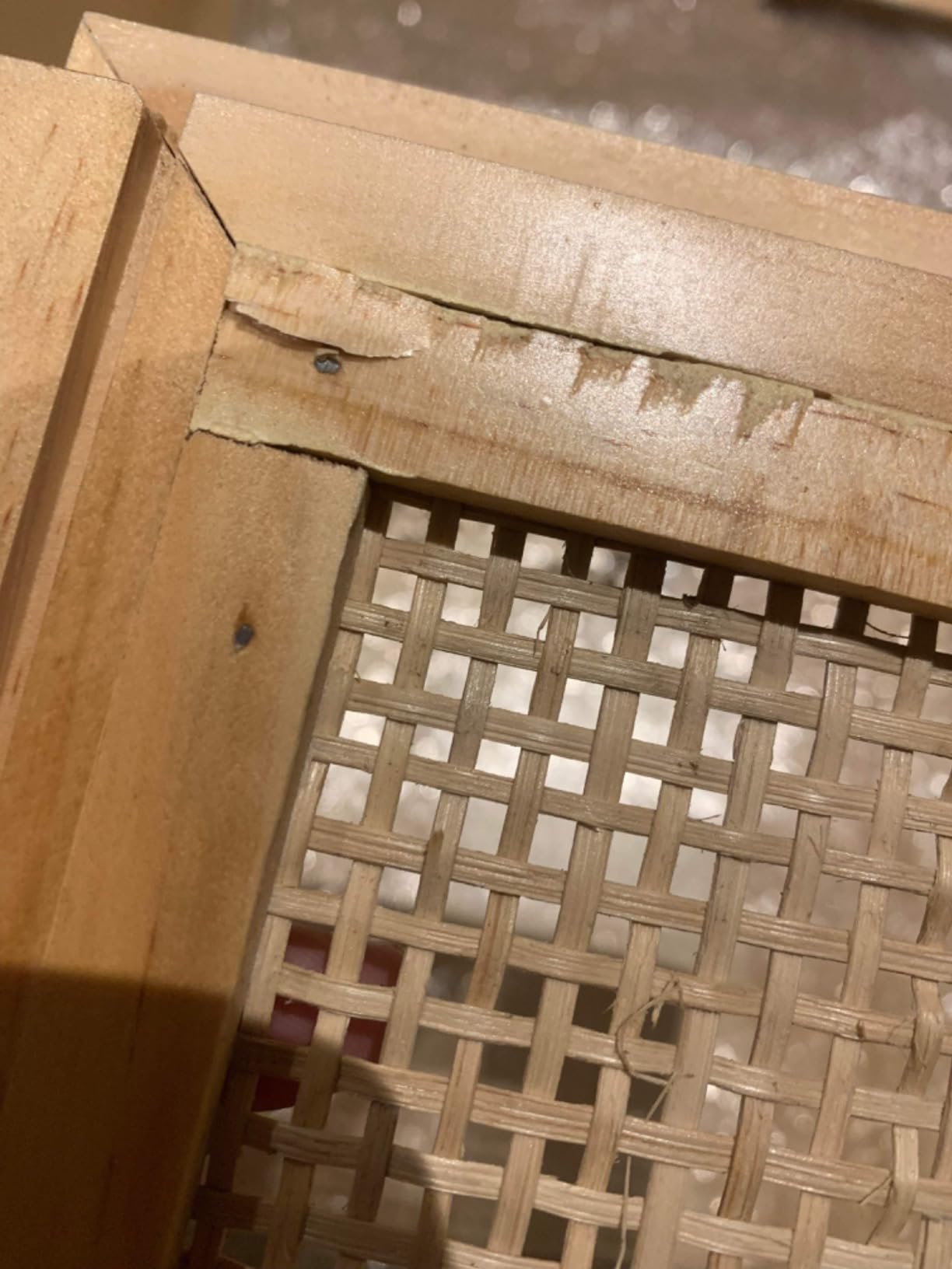 vidaXL Konsolentisch Weiß 105x30x75 Kiefer Rattan 3 Schubladen