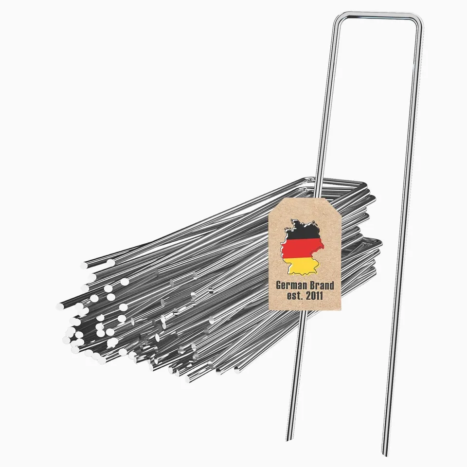 Intirilife Erdanker 50 Stück 150 mm Stahl verzinkt