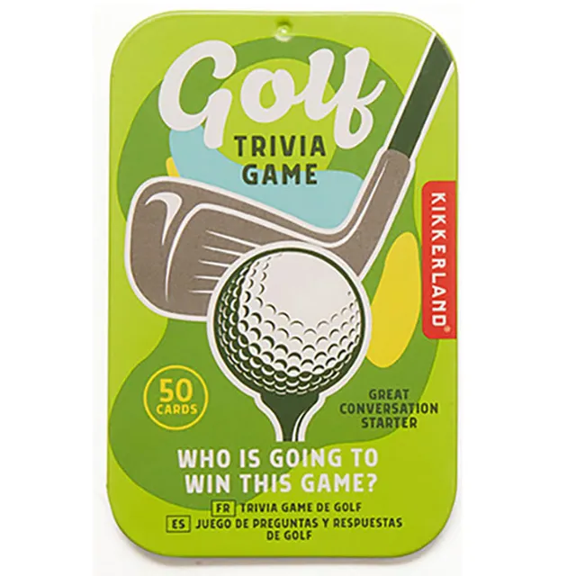 Kikkerland Play Golf Trivia Quizspiel 50 Fragen