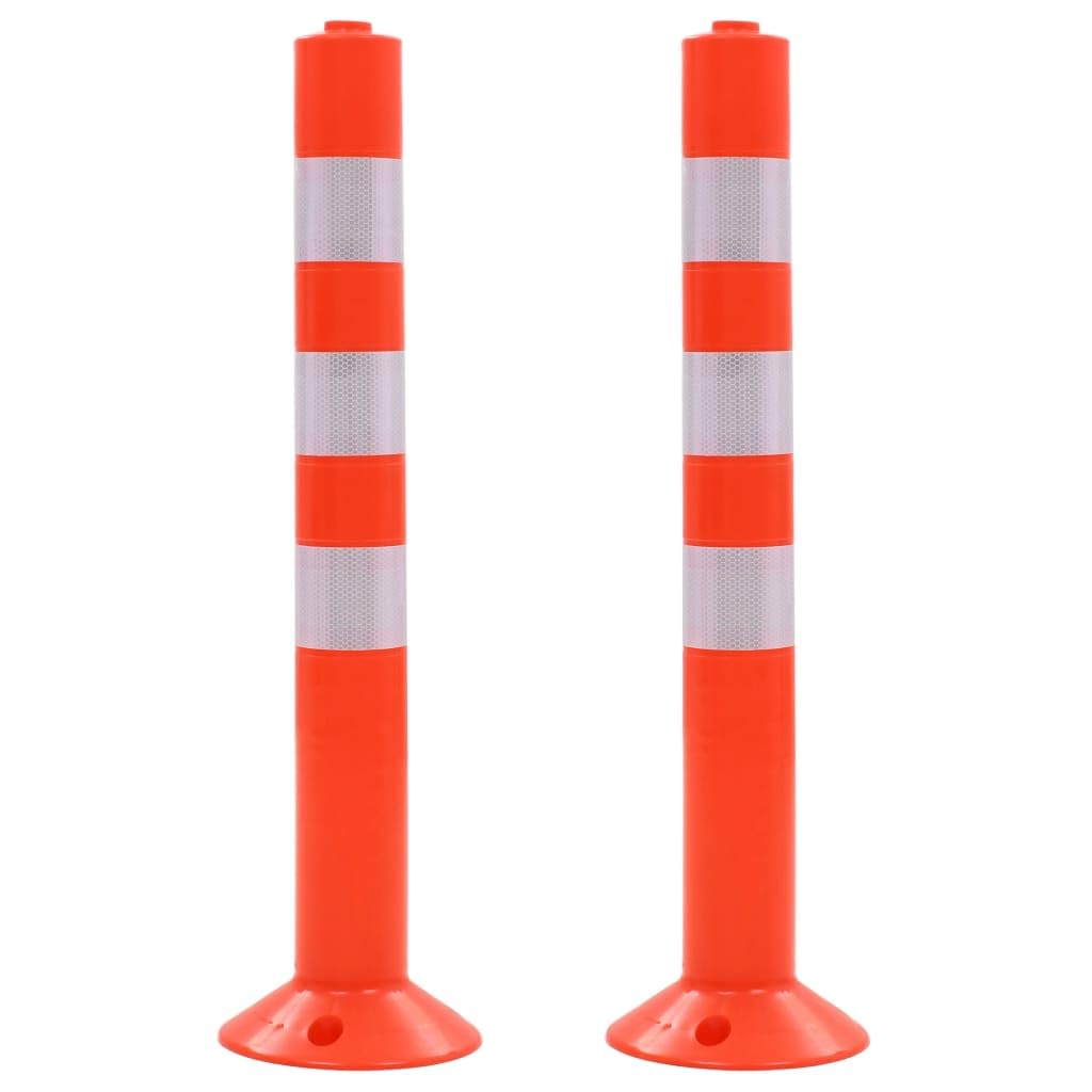 vidaXL Verkehrspoller Leitpoller 75 cm 5 Stück Kunststoff