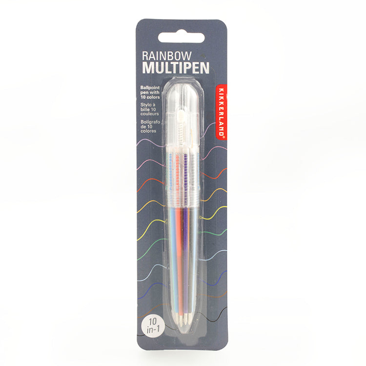 Kikkerland Home Rainbow Multipen 10 Farben Kuli