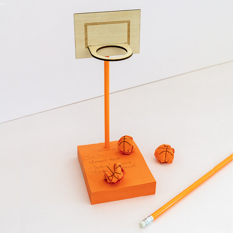 Kikkerland Desktop Dunks Haftnotizen Basketball Set