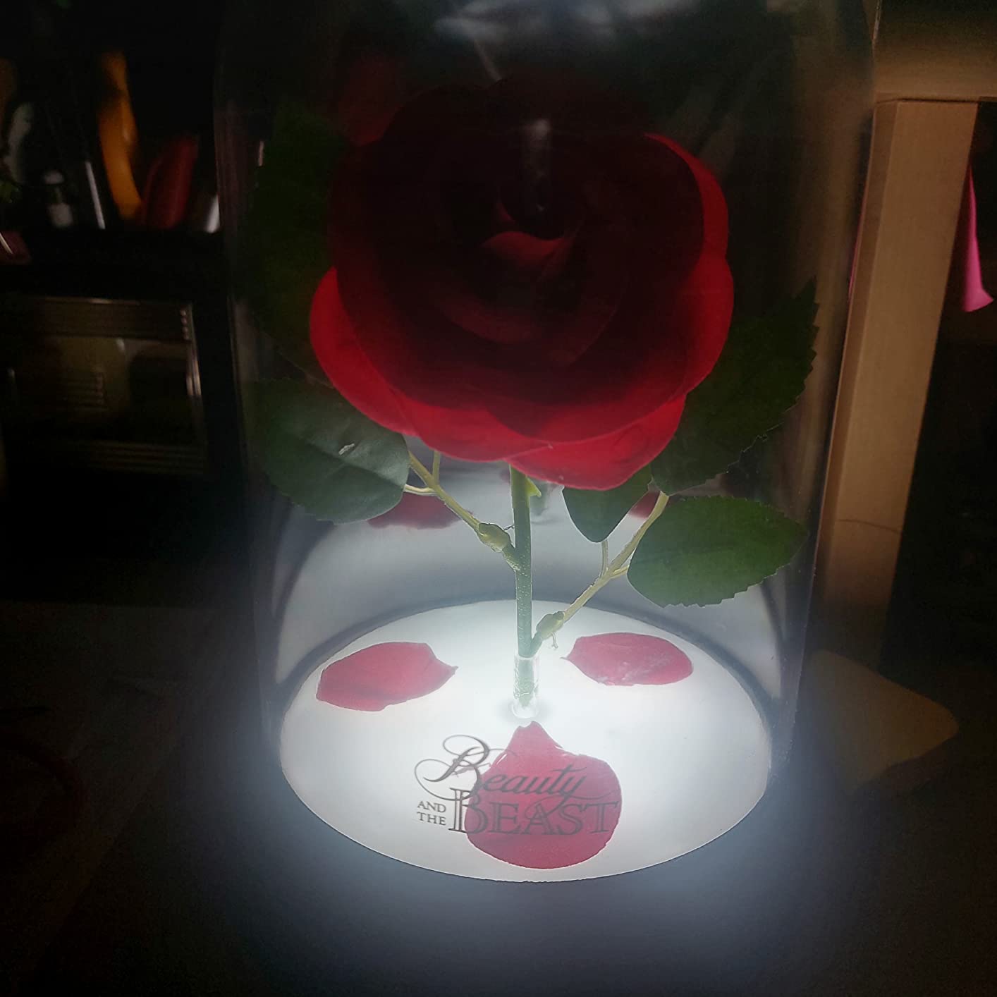 Paladone Disney Rose Lampe Touch USB Batterie Biest