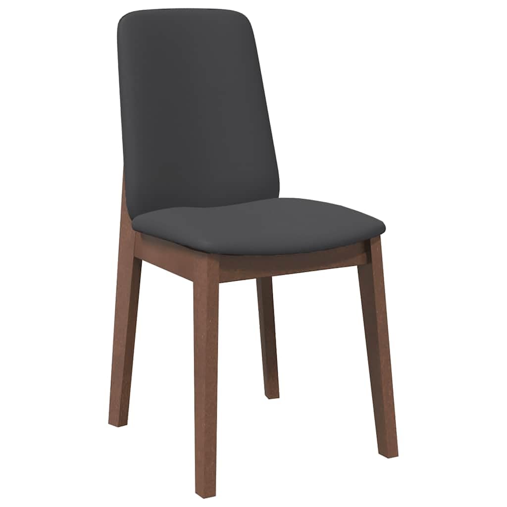 vidaXL Esszimmerstühle Braun 2er Set Holz 45x54x83 mit Kissen