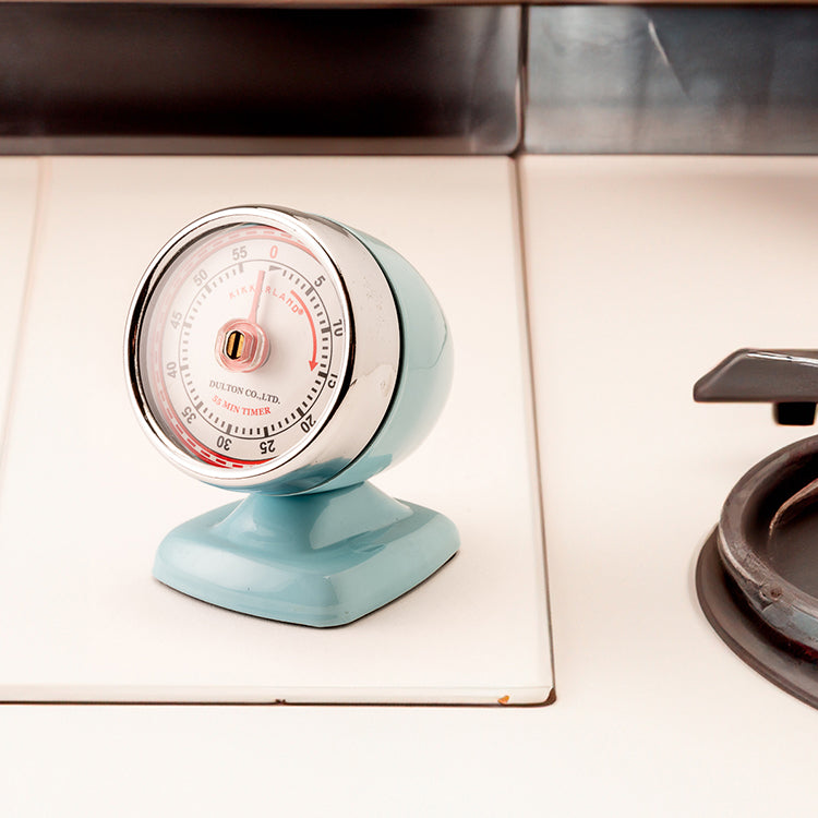 Kikkerland Kitchen Vintage Streamline Küchentimer Blau