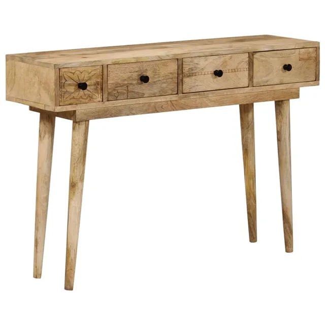 vidaXL Möbel Konsolentisch 110x30x75 cm Massivholz Mango