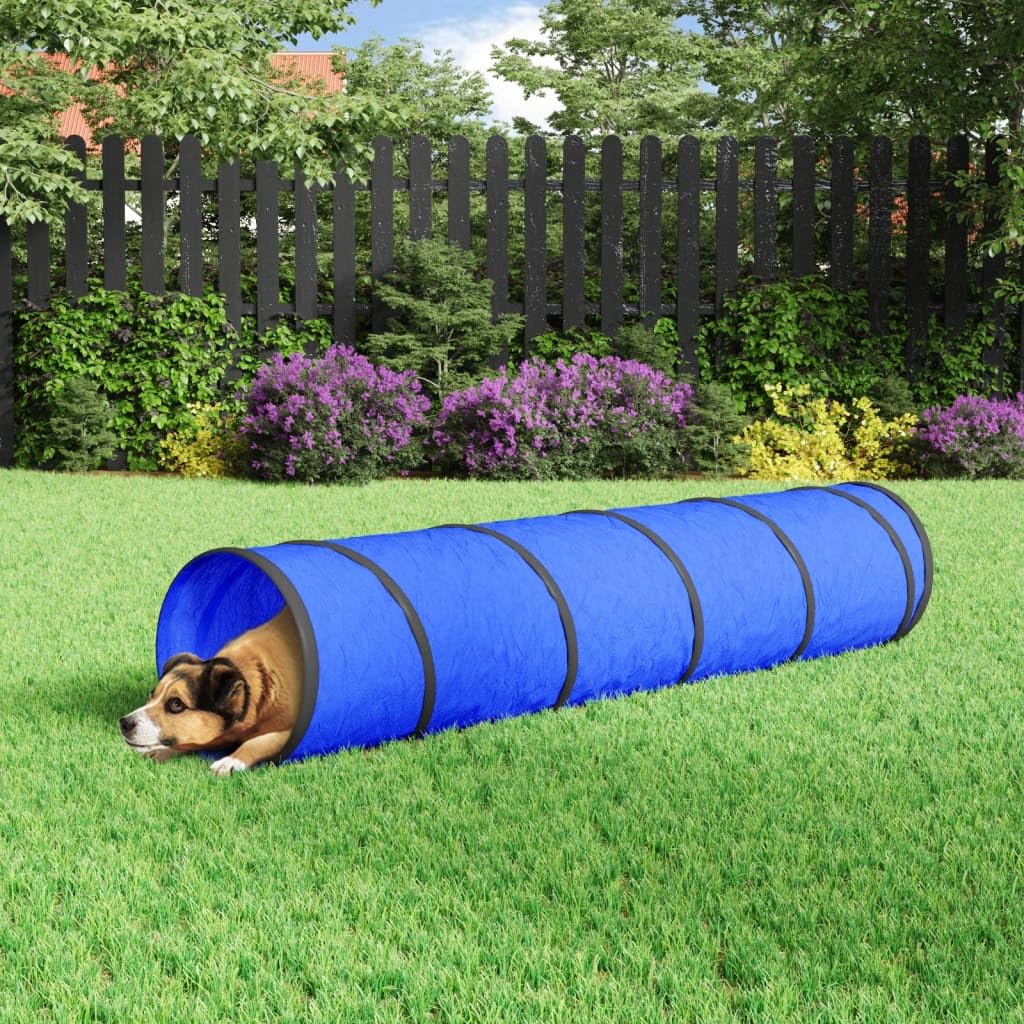 vidaXL Tierbedarf Hundetunnel Blau Ø40x200 cm Polyester