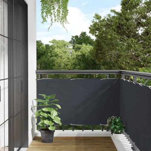 vidaXL Heim & Garten Sichtschutz Anthrazit 700x120 cm PVC