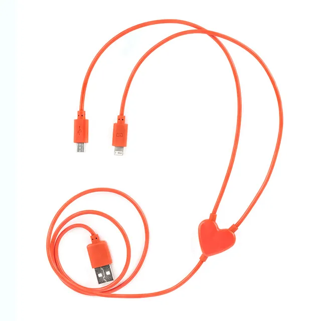Kikkerland Cable for Two iPhone Ladekabel dual Lightning