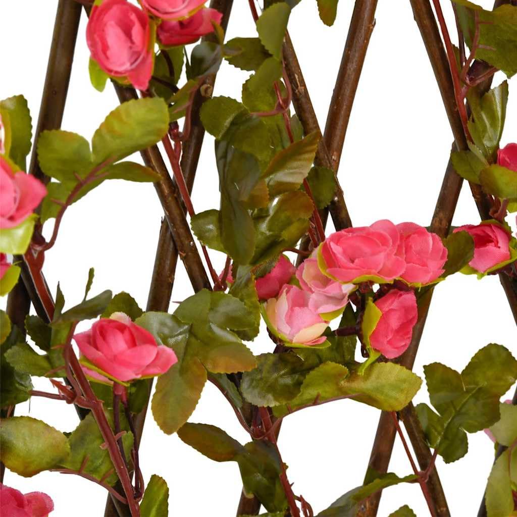 vidaXL Rankgitter Efeu Dunkelrosa 180x60 cm Sichtschutz