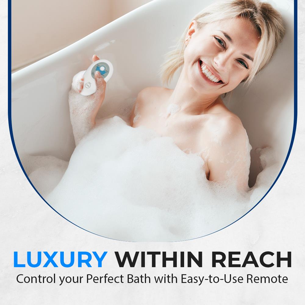 Serenelife Massage Spa Bubble Badematte mit Luftpumpe Fernbedienung